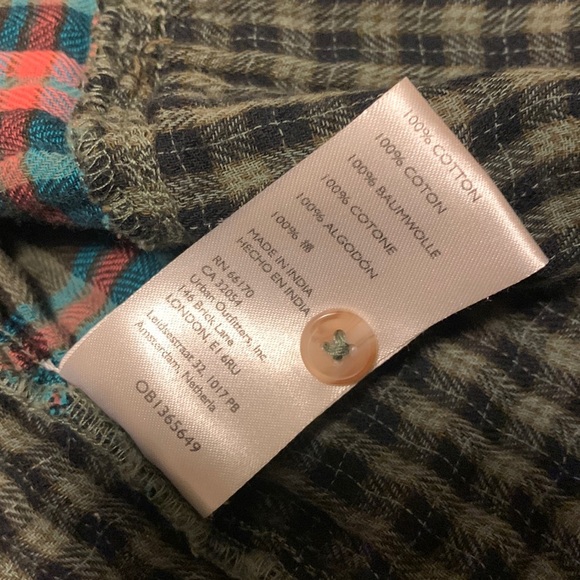 Anthropologie Pilcro Green Plaid Shirt - Women’s Size XS - Picture 9 of 10
